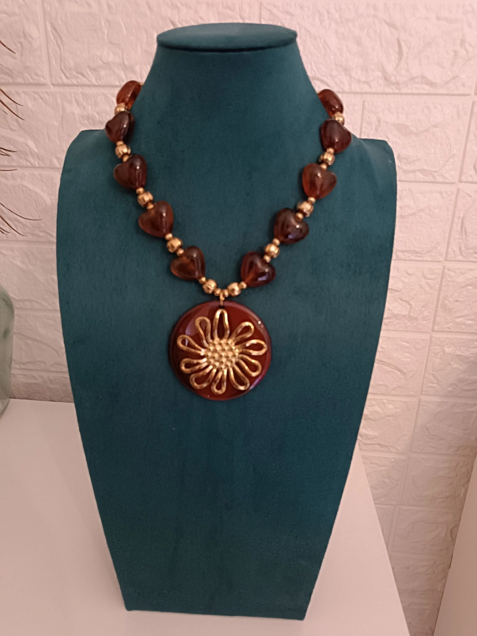 Collar Medallón Flor